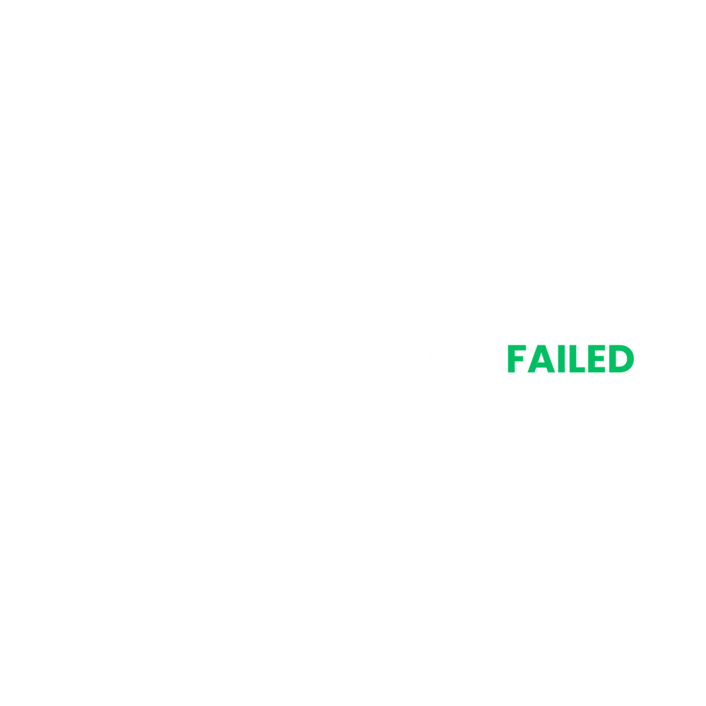 Failscool™ Organic Unisex T-Shirt – I HAVE SUCCESSFULLY FAILED | Failscool Black Collection