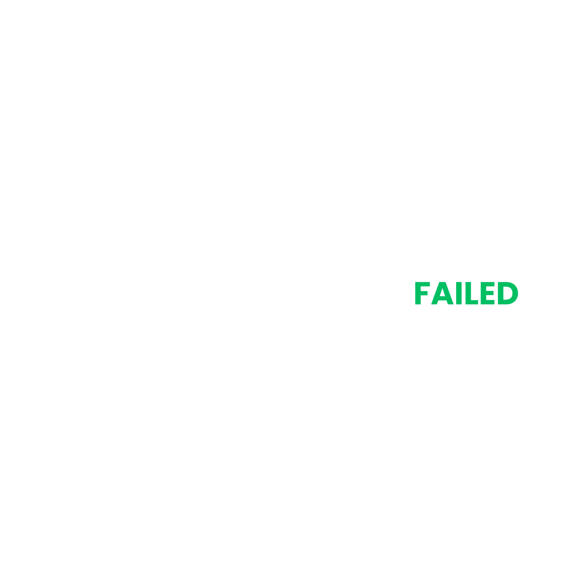 Failscool™ Organic Unisex T-Shirt – I HAVE SUCCESSFULLY FAILED | Failscool Black Collection