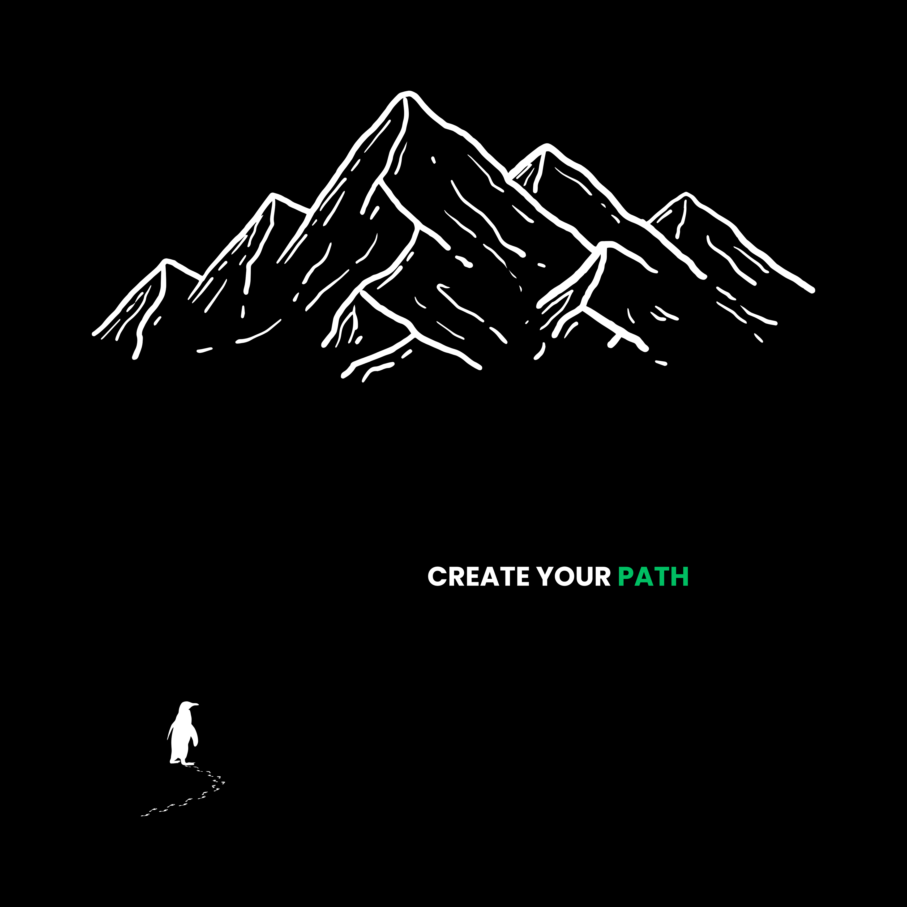 The Penguin — CREATE YOUR PATH Unisex Organic T-Shirt