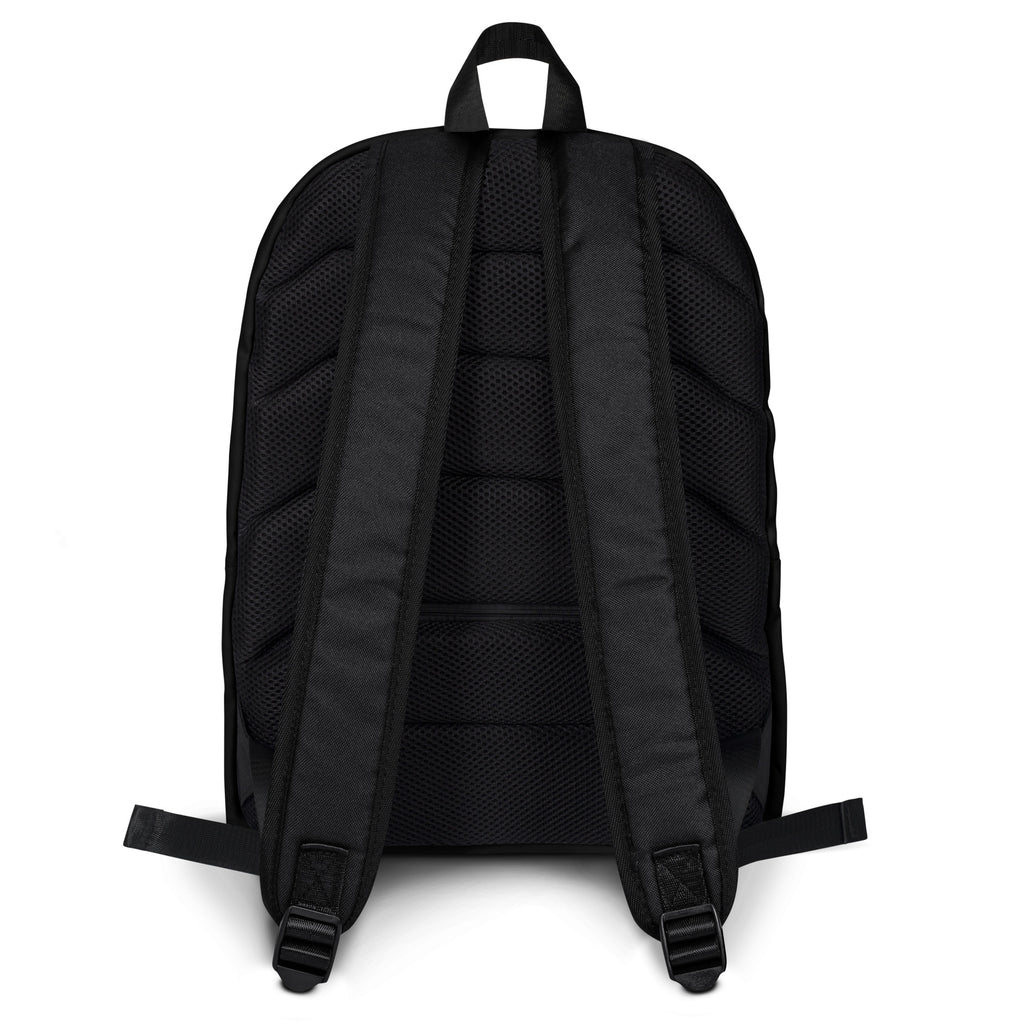 Back view of the black Failscool Everyday Laptop Backpack showing padded shoulder straps and ergonomic support for comfort and durability.