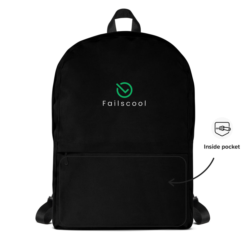Failscool Everyday Laptop Backpack – THE ORIGINAL (Front View)
