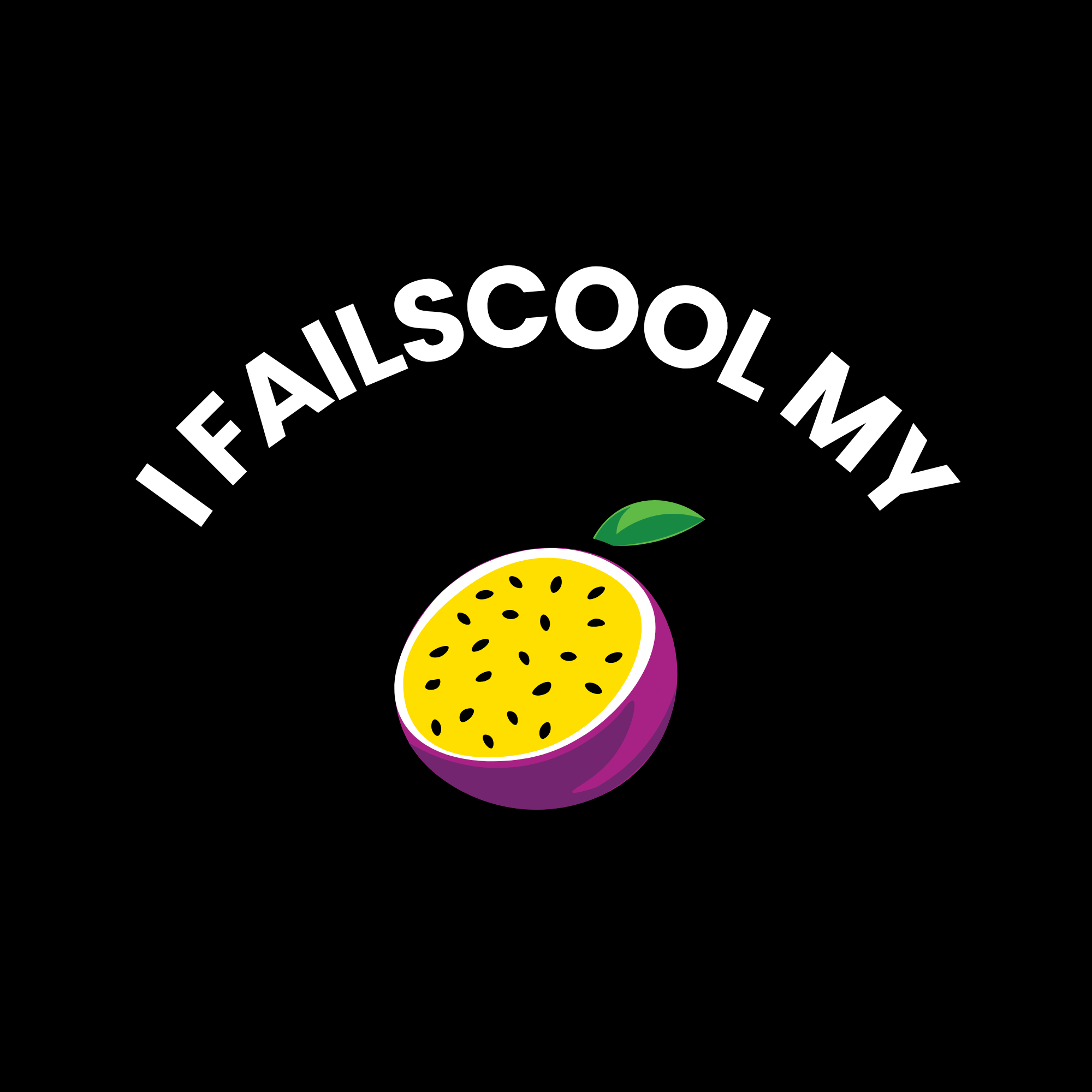 Unisex Staple Eco T-Shirt – I FAILSCOOL MY PASSION | Failscool Black Collection